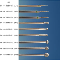 Chipless™ Diamantbohrer|Chipless™ Diamond Burs